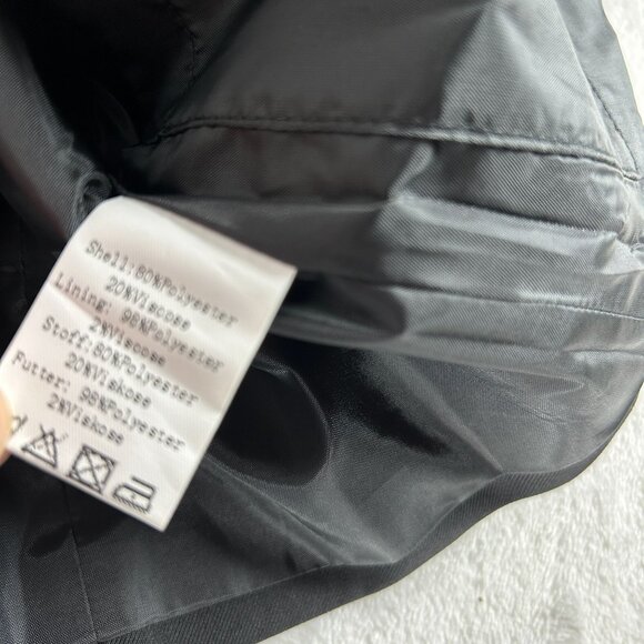 KANCY KOLE Womens Button Front Racerback Waistcoat Vest XL Black Pockets New - Picture 3 of 7